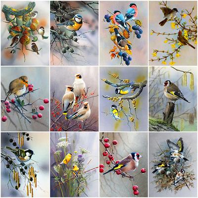 5D DIY Алмазная картина Дерево и птица Алмазная вышивка Набор для вышивки крестом Полный горный хрусталь Мозаика Домашний декор