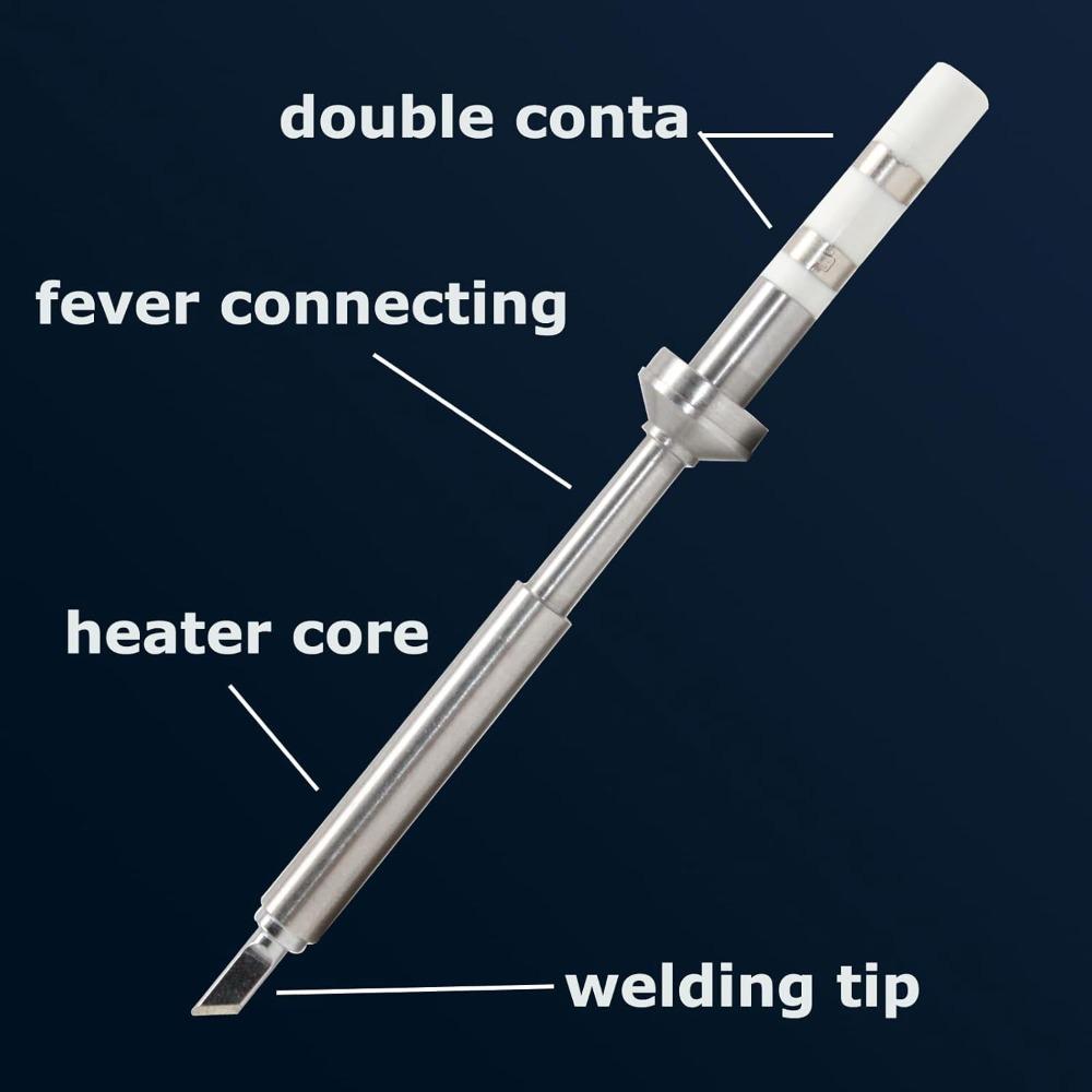 Набор жал для паяльника TS100/TS101/T85: Модели K/KU/I/D24/ILS/B2/BC2/BC3/C4/C1/JL02 для Pinecil, Быстрый нагрев и Простая установка