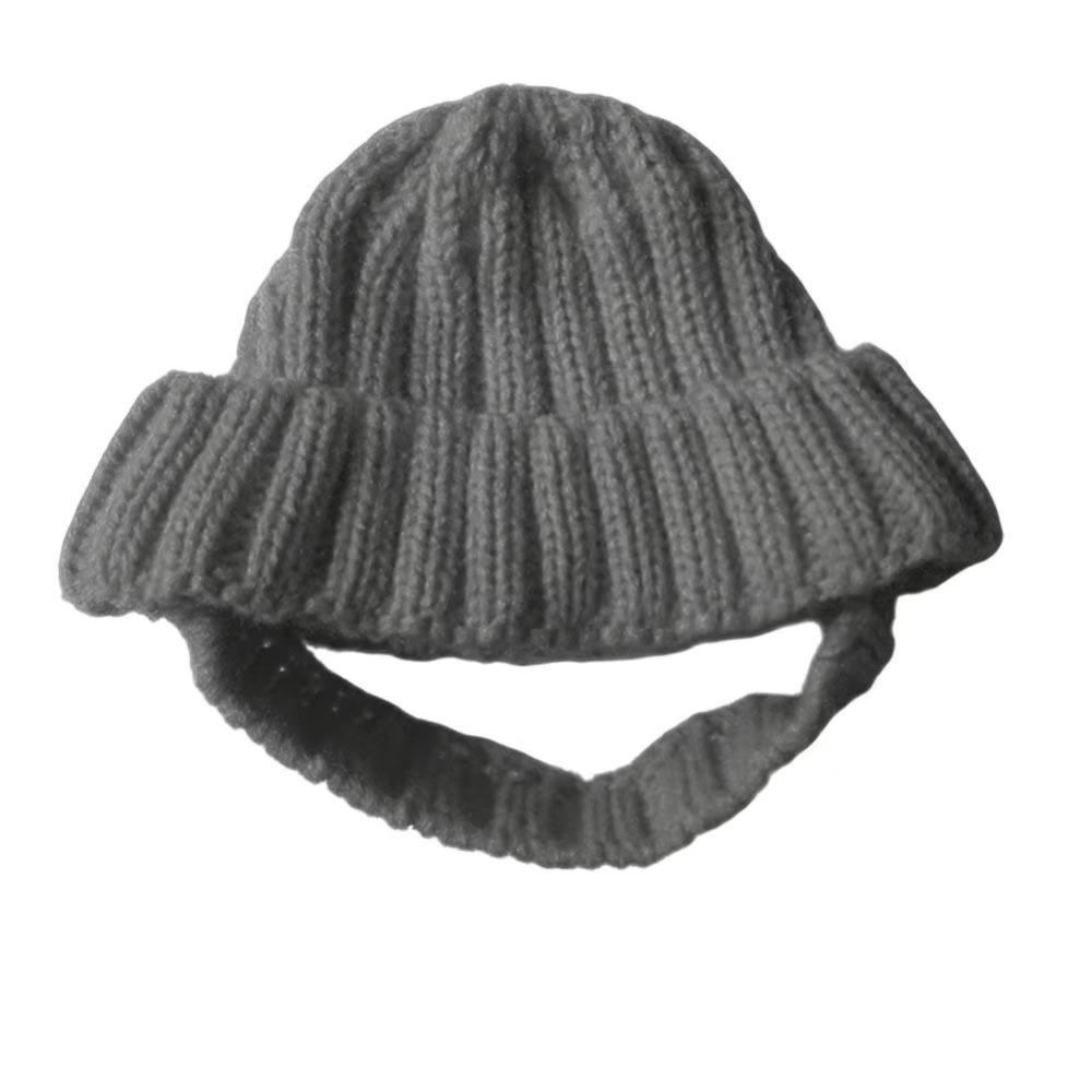 Windproof Pet Knitted Hat Playful Dog Design Winter Dog Cap Warm Dog Beanie Christmas Festival