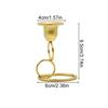 1Pc Circular Wedding Decorations Double Ring Holiday Gifts Home Decorations Party Supplies Candle Holder Golden Metal