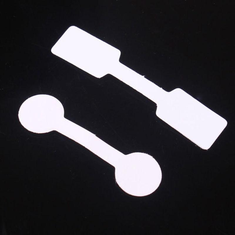 100pcs/bag Blank Price Tags Necklace Ring Jewelry Labels Paper Stickers
