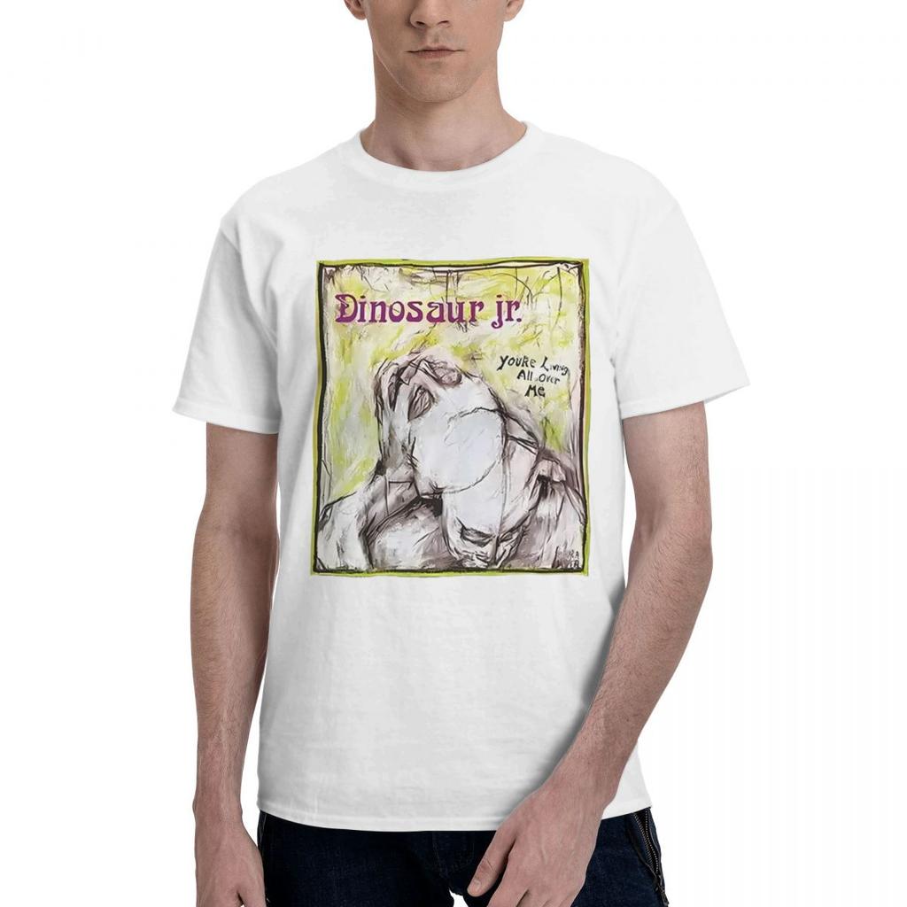Dinosaur Jr Youre Living All Over Me 100% Хлопок Повседневная Дышащая Удобная Рубашка Футболка с Коротким Рукавом Мужская Одежда