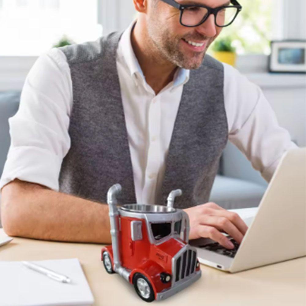 Кружка для кофе в форме полуприцепа из нержавеющей стали  Автомобиль