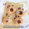 Creative Capybara Keychain Lovely Cartoon Pendant Funny Mini Fashion Keychain Kawaii Backpack Decoration Accessories Gifts