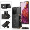 Подходит для S22 Ultra Phone Case Diagonal Cross S20FE Card Insertion Leather Case Note 20 Multifunction Protective Case