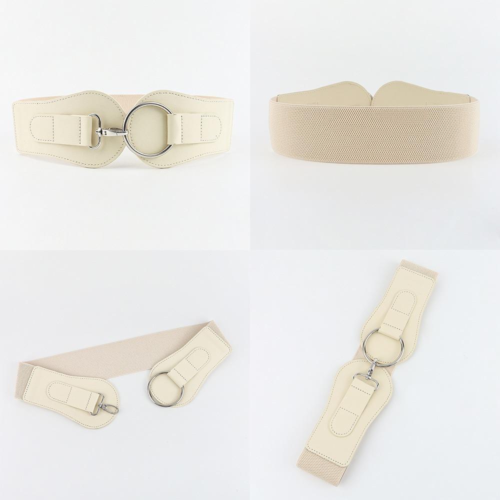 Leather Corset Belt Elastic Wide Waist Corset Elegant Lace Cummerbunds  Girl