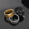 Женские вращающиеся кольца в стиле панк, высококачественные мужские вращающиеся цепочки, популярные подарочные кольца для пары из нержавеющей стали, вращающиеся ювелирные изделия
