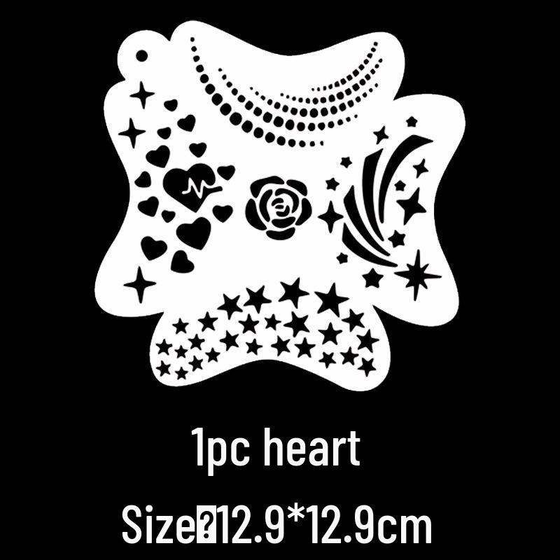 Кружевной трафарет для боди-арта