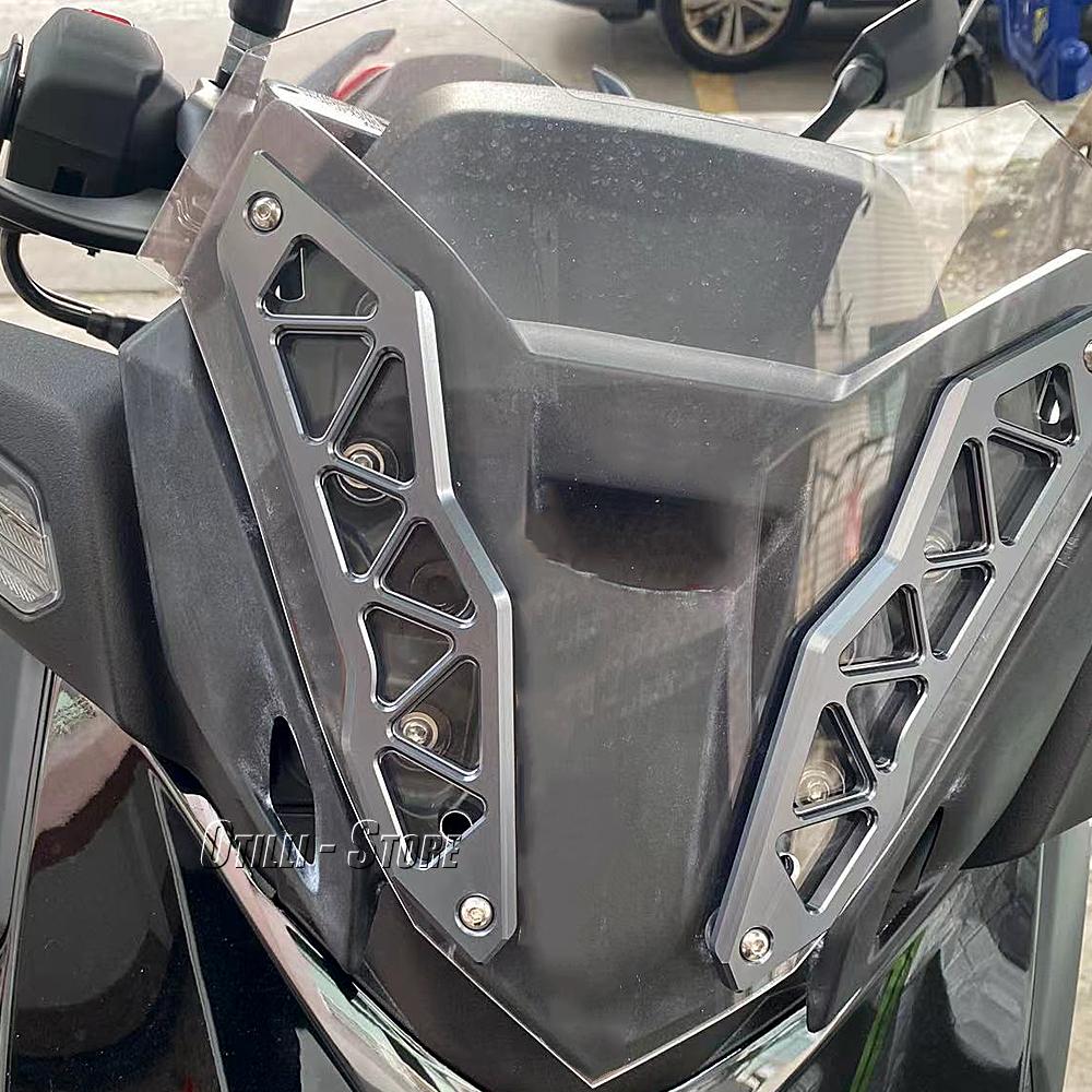 Аксессуары для мотоциклов CNC Для Yamaha XMAX300 XMAX 300 X-Max300 X-MAX 300 2023 2024 Декоративная полоса Крепление Кронштейн ветрового стекла