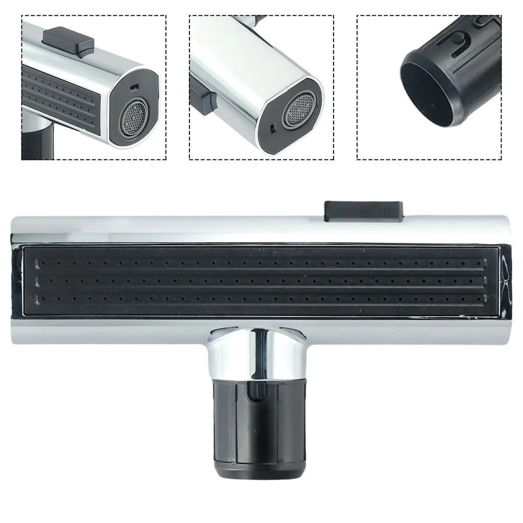 Выдвижной распылитель для смесителя Водопад Адаптер-удлинитель Распылитель Кухонный Вращающийся Удлинитель Насадка-водопад Аэратор