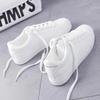 Fashion Women Sneakers 2025 Fashion Breathble Vulcanized Shoes Pu Leather Platform Shoes White Lace Up Casual Shoes Zapatos Mujer
