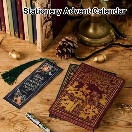 Stationery Advent Calendar Winter Woodland Christmas Countdown Calendar 24 Days Stationery Gifts Advent Calendar for Stationery Lovers