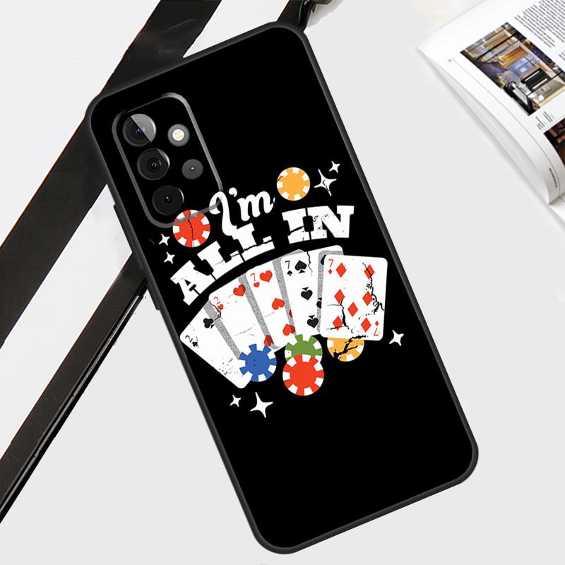 Poker Cards Case For Samsung Galaxy A56 A36 A26 A16 A06 A54 A34 A14 A12 A22 A32 A52 A13 A53 A15 A35 A55