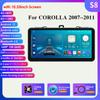 8G+128G Android Auto CarPlay Car Radio for Toyota Corolla 2007-2011 Multimedia Player GPS Navigation 2din Stereo 1280*720 Screen Autoradio Carplay 4G