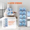 VEVOR 5 Tiers Water Jug Holder, 5 Gallon Water Bottle Holder, Double Row Water Bottle Rack for 10 Bottles, Heavy Duty Water Jug Rack for Kitchen