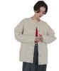 Titibait Collarless Denim Jacket AFXT0279 L Ivory Women's