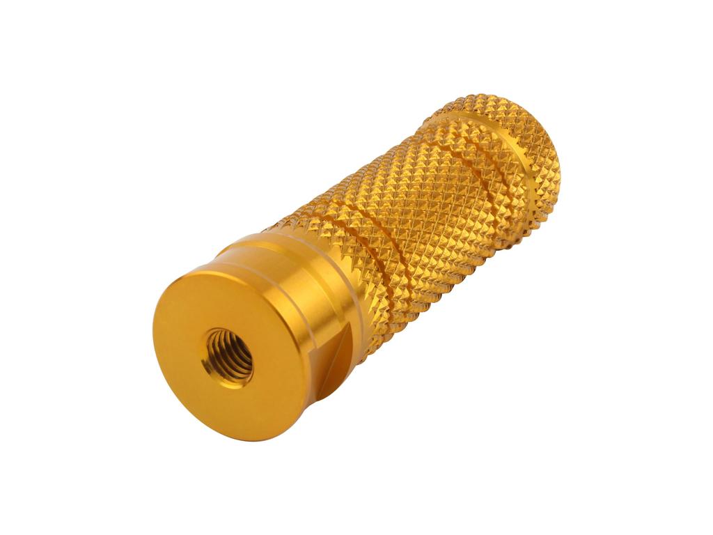 Posh Face Алюминиевая подножка с насечкой/прямая, тип резьбы M8 (Золото) Общее назначение