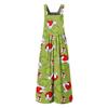 Women's Casual Loose Jumpsuit Christmas Print Wide Leg Jumpsuit Sleeveless With Pockets