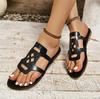 2024Summer Flat Sandals Women Shoes Cut Out Slipppers Woman Casual Shoes Flip Flops Thong Beach Slides