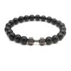 2 Pcs High Quality Men Beaded Bracelet Fashion Dumbbell Barbell Bracelets Sporty Charm Bracelets