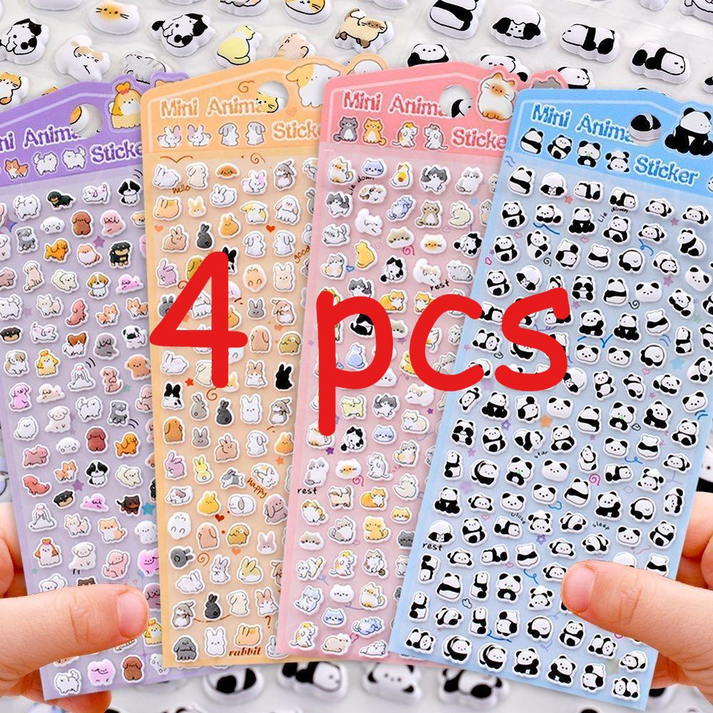 Mini Animal Cute Sticker Set: Multiple Adorable Patterns for Journal Decoration & Kids' Reward Stickers
