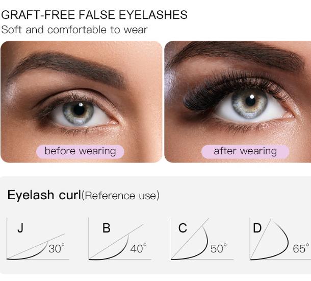 10 Pairs False Eyelashes Russian Strip Lashes Extension Faux Cils Naturel Eyelash Extension D Curl Strip Lashes Makeup Beauty Magnetic Eyelashes