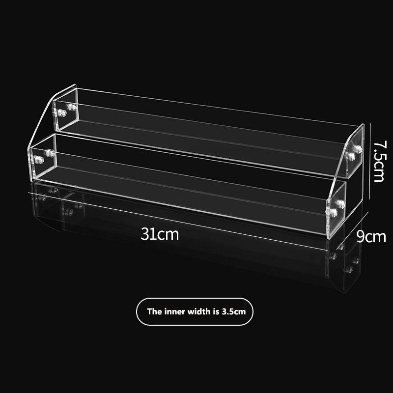 Multi-Layer Acrylic Nail Polish Display Rack - Transparent Organizer For Gel Polish And Cosmetics In Nail Salons