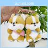 Delightful Corgi Dog Plush Backpack Keychain Cartoon Toy Perfect For Kids And Teens