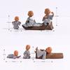 Monk Figurine Desktop Ornament Waterproof Rust-proof Micro Landscape Diy Home Decoration Accessories