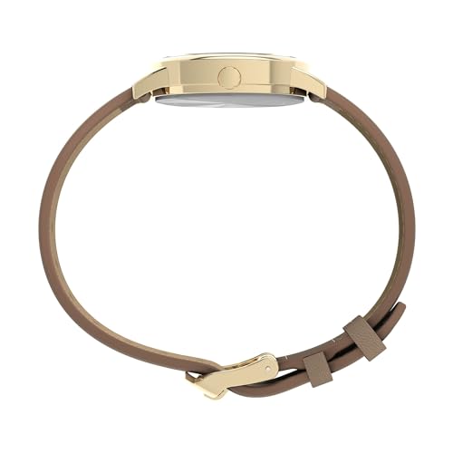 TIMEX Easy Reader Sustainable Women's Watch, TW2W32400, White Dial, Brass, Mineral Glass, Quartz Movement, Taupe