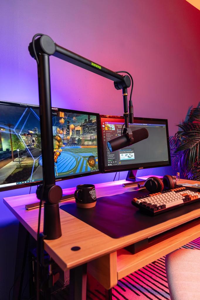 Подставка для настольного микрофона Shure by Gator, длина стойки макс. 94 см, вращающееся на 360 градусов основание SH-BROADCAST1 [Аудиозапись/Распределение видео/Видео