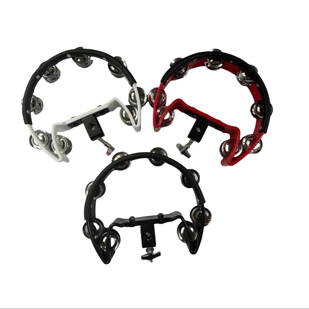 Percussion Stand with Drum Clamps & Clip-on Hi-Hat Cymbal Extension for Jazz Drums, Hand Bells - Double & Single Row Options