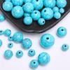 Модные аксессуары для браслетов унисекс, имитация камня, бирюза, круглые свободные бусины, своими руками, 6-16 мм, 50-5 шт., ожерелье для изготовления искусственных ювелирных изделий