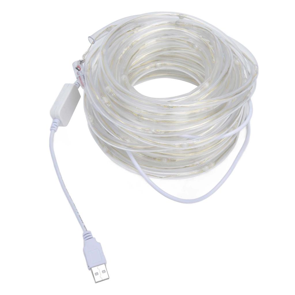RGBW 100LED гирлянды с питанием от USB, синхронизация музыки, управление через приложение по Bluetooth, степень защиты IP45, водонепроницаемость