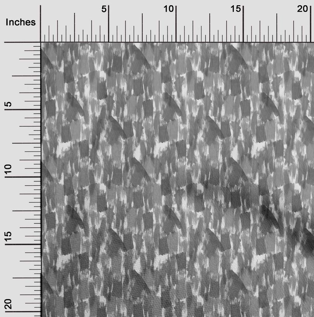 oneOone Cotton Flex Gray Fabric Abstract Watercolor Texture Quilting Supplies Print Sewing Fabric By The Yard 40 Inch