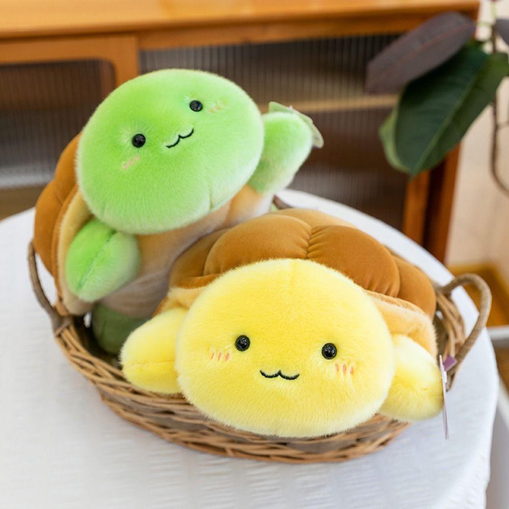 Collection Bread Tortoise Plush Toys Fluffy Turtle Doll Throw Pillow Car Decor