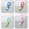 Creative Braided Lanyard Keychain Phone Strap Anti Lost Phone Chain Wristband Carabiner Knot Rope Keyring Camera Charm