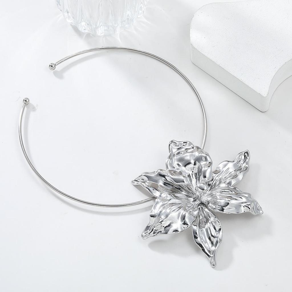 Преувеличенное цветочное ожерелье из сплава - Модный европейский/американский хип-хоп стиль