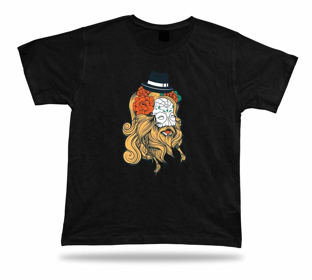 Golden Hair Bear Floral vector T shirt birhday apparel special gift present tee