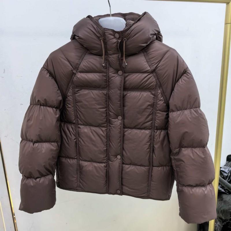 Womens Short Hooded Puffer Down Jacket 2025 Winter Loose Fit Warm Casual Coat