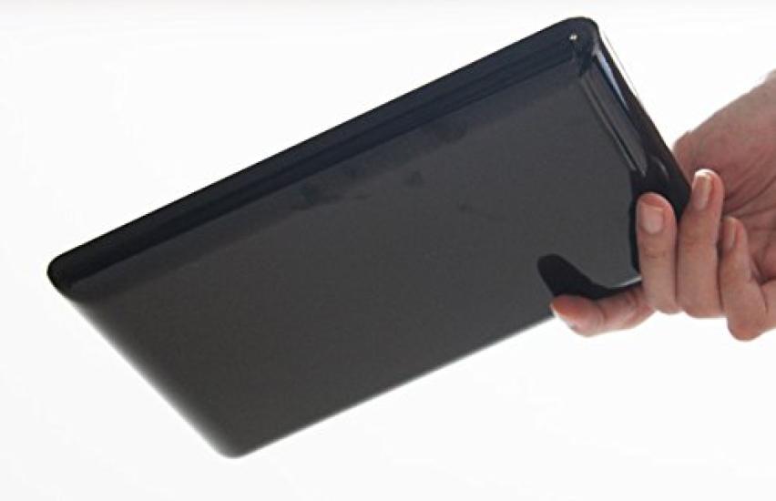 Fujishiro Kogei Stamp TrayBusiness Card Tray (Plain Black with Gold Rim) (PC 7-inch (with Gold Rim)) Made in Japan, Kishu Lacquerware