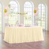 Tulle Table Skirt for Rectangular Tables 4/6/9ft Wrinkle Free Table Cloth with Tutu Skirt Reusable Tablecloth for Wedding Bridal Shower Birthday Party