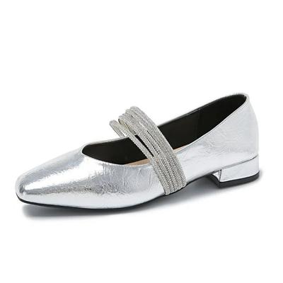 Модные туфли на плоской подошве Женские балетки с круглым носком Слип-он Балетки Ленивые мокасины Женские повседневные туфли на плоской подошве Дизайнерская обувь 2024 Туфли Мэри Джейн