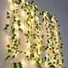 Новые 20/50/100 светодиодных гирлянд на батарейках в виде плюща, водонепроницаемые солнечные рождественские гирлянды для сада, свадьбы, вечеринки, украшения для дома и улицы