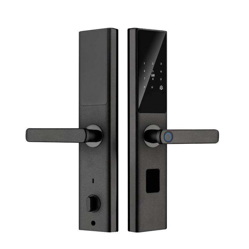 Умный замок Tuya с одним захватом: Отпечаток пальца и пароль Безопасность входа в дом