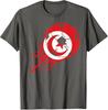 Tunisian Flag Soccer T-Shirt, National Team Football Supporter Top