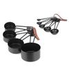 Black Measuring Spoon Set with Scale Baking Measuring Tools Measuring Cups Set  Baking Cooking
