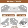 20/50Pcs Furniture Corner Connector Stainless Steel Corne Bracket Universal Triangle Corner Brace with Screw Angle Brackets