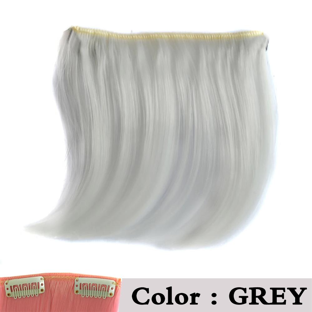 XINRAN Синтетические короткие изогнутые разноцветные волосы на заколках с челкой, наращивание волос, аксессуары для волос для женщин, повседневная одежда