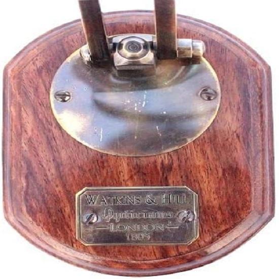 Старинное латунное увеличительное стекло, винтаж, Лондон, 1805, красивый инструмент, декоративное коллекционное регулируемое рабочее пространство